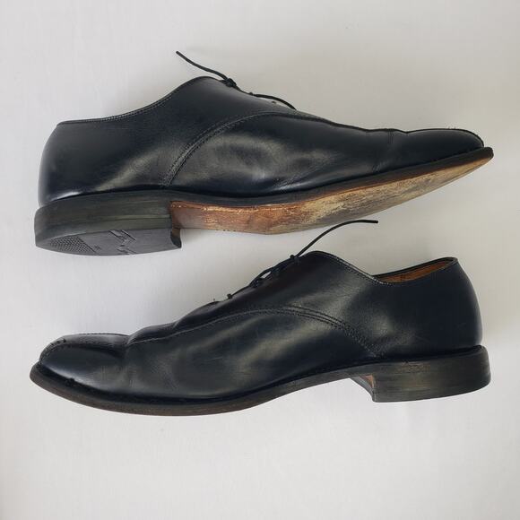 Allen Edmonds Saxon Oxford Men’s Size 11D Black Leather Lace Up Bicycle Toe main image 5